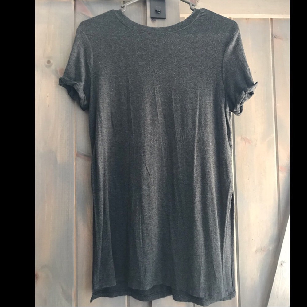 Forever21 Crew-neck T-shirt with Side Slit